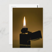 Zippo aansteker. Kunst Briefkaart (Voorkant / Achterkant)