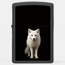 Zippo-aansteker met Elegante Ivoren Poolvos