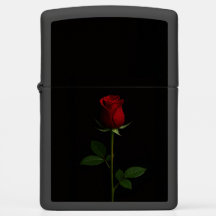 Zippo-aansteker met Velvet Red Rose