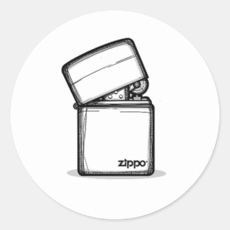 Zippo Ronde Sticker