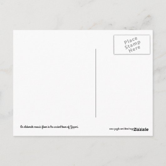 Zippori, Isarel Briefkaart (Achterkant)