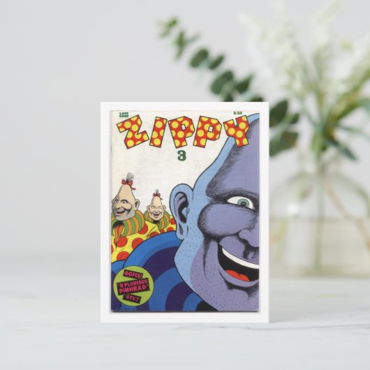 "Zippy 3", 1980 Briefkaart (Staand voorkant)