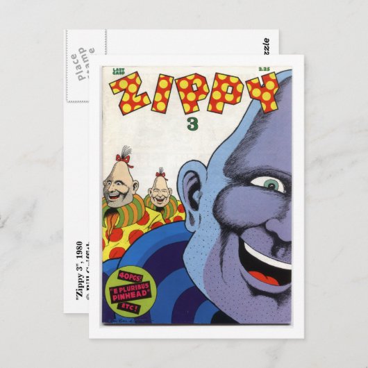 "Zippy 3", 1980 Briefkaart (Voorkant / Achterkant)