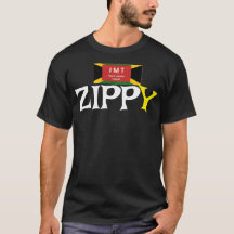 ZIPPY. Basic donker T-shirt