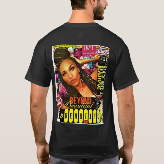 ZIPPY. Basic donker T-shirt (Achterkant)