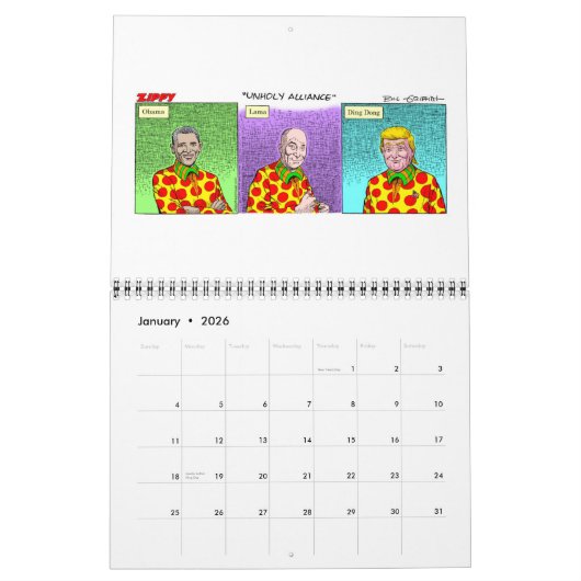 ZIPPY CALENDAR 2017 KALENDER (Jan 2026)