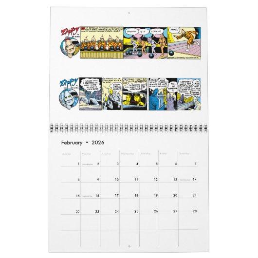 ZIPPY CALENDAR 2017 KALENDER (Feb 2026)