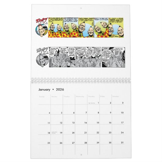 ZIPPY CALENDAR 2018 KALENDER (Jan 2026)