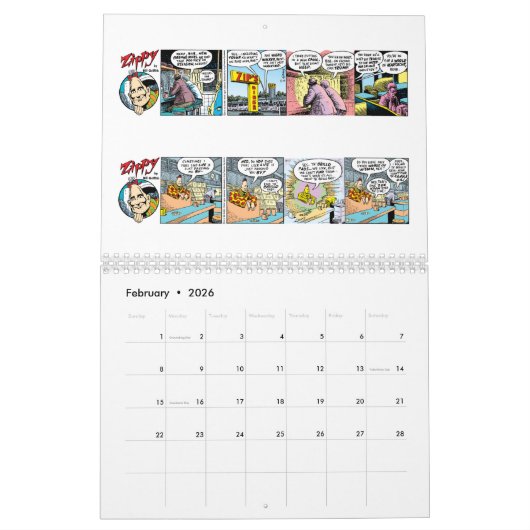 ZIPPY CALENDAR 2019 KALENDER (Feb 2026)