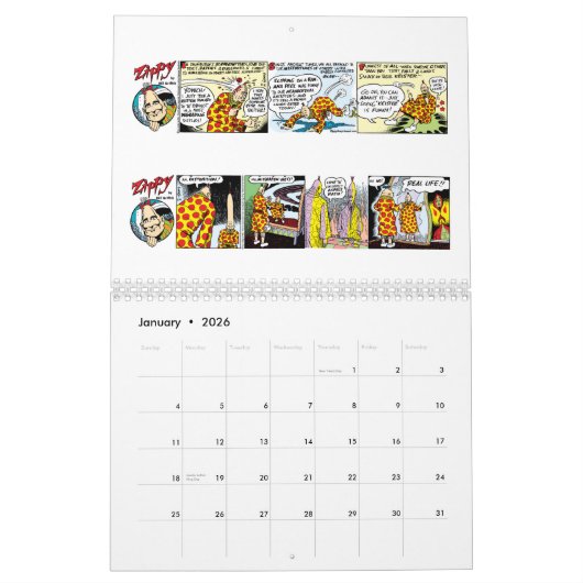 ZIPPY CALENDAR 2019 KALENDER (Jan 2026)