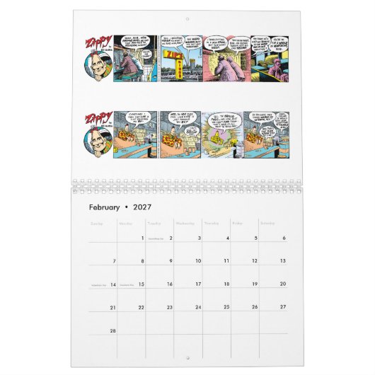 ZIPPY CALENDAR 2019 KALENDER (Feb 2027)