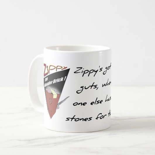 Zippy de mok van Wonderbrick (Voorkant links)
