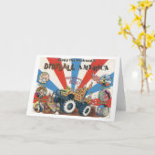 Zippy Dirtball Amerika Notecard Kaart (Gele Bloem)