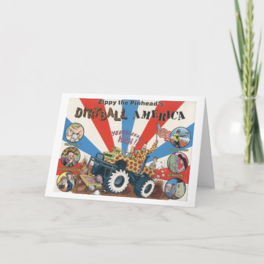 Zippy Dirtball Amerika Notecard Kaart (Voorkant)