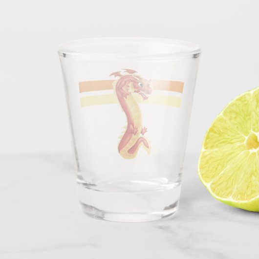 Zippy Dragon Shot Glas (Achterkant)