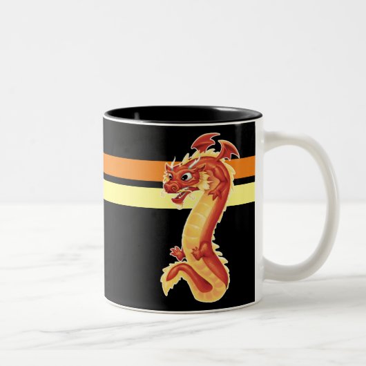 Zippy Dragon Tweekleurige Koffiemok (Rechts)