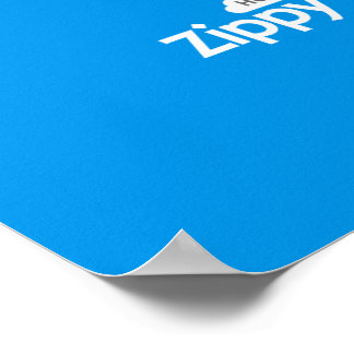 Zippy Host Blue Poster