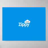 Zippy Host Blue Poster (Voorkant)