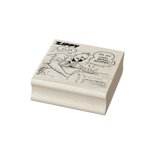 Zippy is zijn eigen demografie! rubberstempel (Stempel)