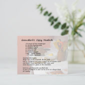 Zippy Meatball Recipe Briefkaart (Staand voorkant)