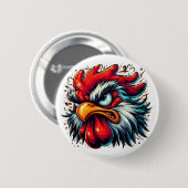 "Zippy the Vivid Rooster" Button (Voorkant /achterkant)