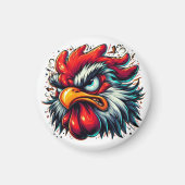 Zippy the Vivid Rooster Magnet (Voorkant)