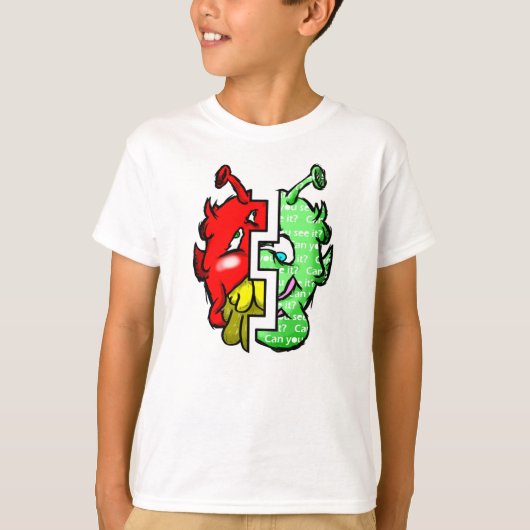 Zippy Trippy Alien Dazs 2-face Gre/Re k T-shirt (Voorkant)