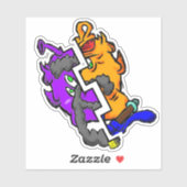 Zippy Trippy Alien Dazs 2-face Ha/Old Sticker (Vel)