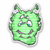Zippy Trippy Alien Dazs Can Sticker (Voorkant)
