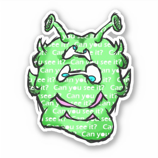 Zippy Trippy Alien Dazs Can Sticker (Voorkant)