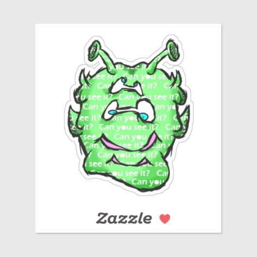 Zippy Trippy Alien Dazs Can Sticker (Vel)