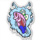 Zippy Trippy Alien Dazs Cold Sticker (Voorkant)