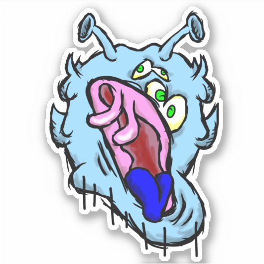 Zippy Trippy Alien Dazs Cold Sticker (Voorkant)