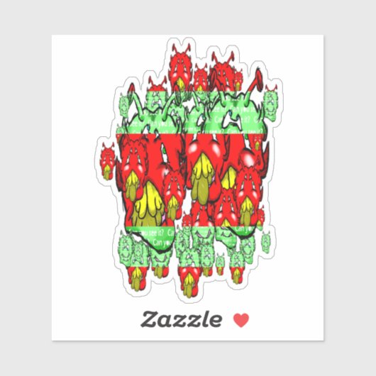 Zippy Trippy Alien Dazs G-Y Sticker (Vel)