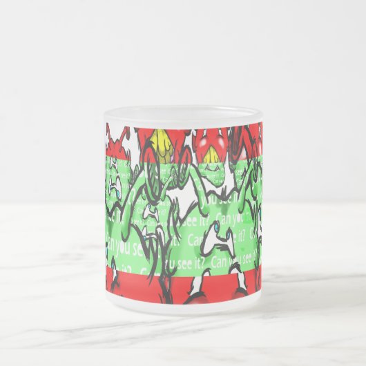 Zippy Trippy Alien Dazs Green-Tooth Matglas Koffiemok (Center)