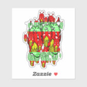 Zippy Trippy Alien Dazs Green-Tooth Sticker (Vel)