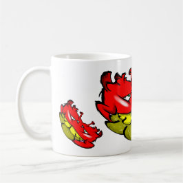 Zippy Trippy Alien Dazs platte gele tand Koffiemok