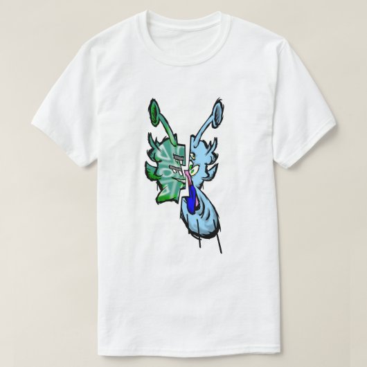 Zippy Trippy Alien Dazs Tiny Face Xo/Ice T-shirt (Design voorkant)