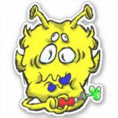 Zippy Trippy Alien Dazs Toot Sticker (Voorkant)