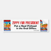 Zippy voor President Bumpersticker (Voorkant)