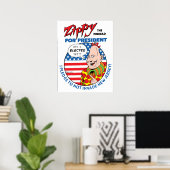 Zippy voor President! Poster (Thuiskantoor)