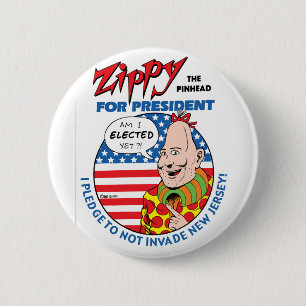 Zippy voor President! Ronde Button 5,7 Cm