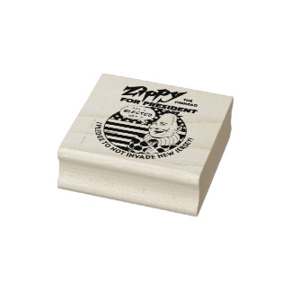 Zippy voor President! Rubberstempel