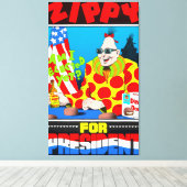 Zippy voor Presidenten canvas (Insitu (Houten vloer))