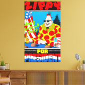 Zippy voor Presidenten canvas (Insitu (Woonkamer))