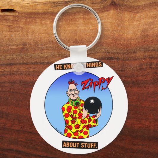 Zippy weet dingen.... sleutelhanger (Voorkant)