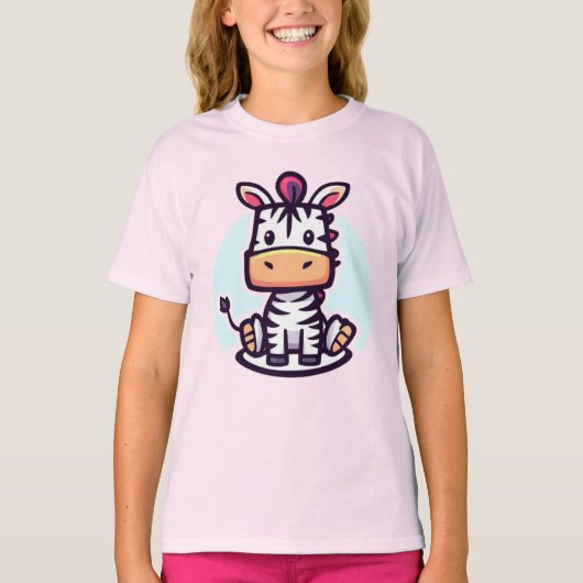 Zippy Zebra T-shirt (Voorkant)