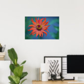 Zippy Zinnia Poster (Thuiskantoor)