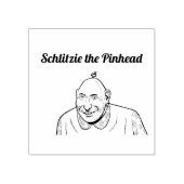 Zippy's beste vriend, Schlitzie the Pinhead. Rubberstempel (Afrduk)