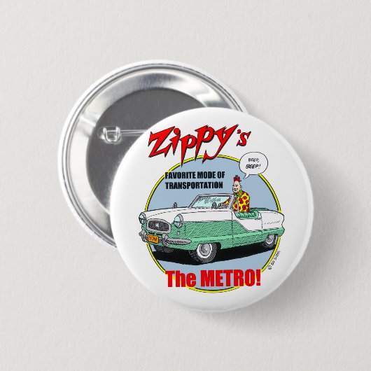 Zippy's Metro Button (Voorkant /achterkant)